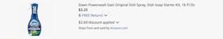 Amazon Dawn Powerwash Gain Dish Spray 2025