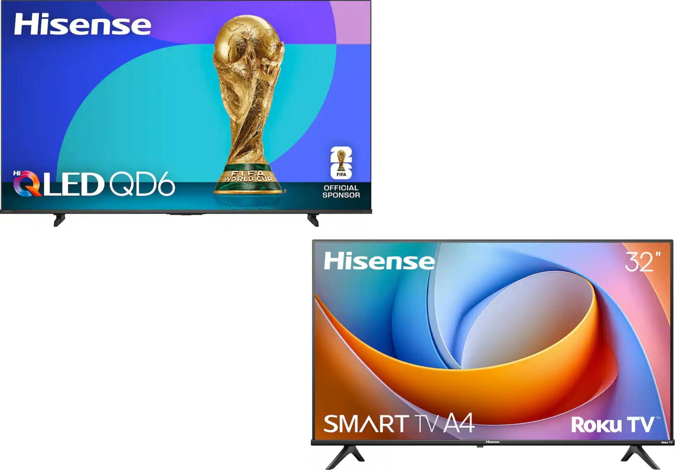 2 Hisense Smart TVs