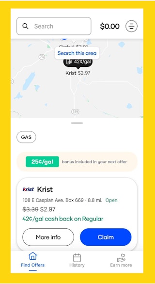 Upside App Screenshot
