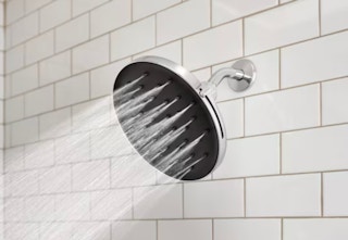 lifestyle image of the moen shower head