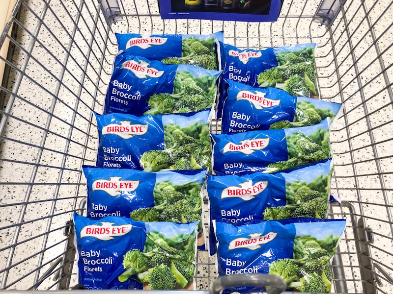 publix birds eye baby broccoli in cart