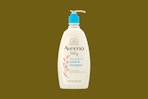 a bottle of aveeno baby wash