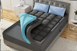 Dual Layer Memory Foam Mattress Topper B0CGJ24CTN