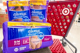 Save $3 on Always Discreet Underwear at Target card image