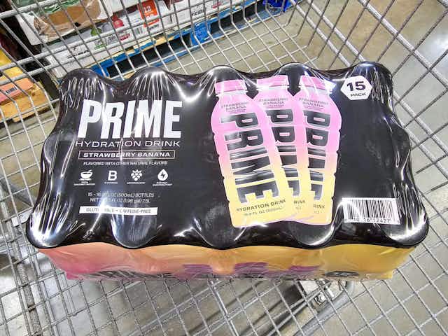 Prime Hydration Drink 15-Pack, Now $12.91 at Sam's Club (Reg. $17.98) card image