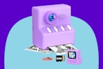 HODDRCCN 48MP Kids Camera Instant Print on a purple background.