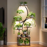 8-Tier Plant Stand with Grow Light