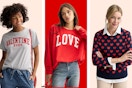 womens valentines day tops 