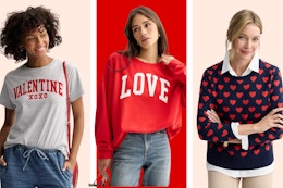 womens valentines day tops 