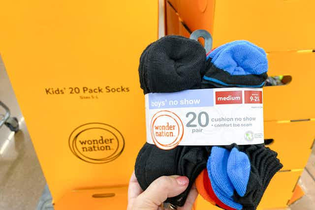 Wonder Nation Socks Multipacks, as Low as $10 at Walmart card image