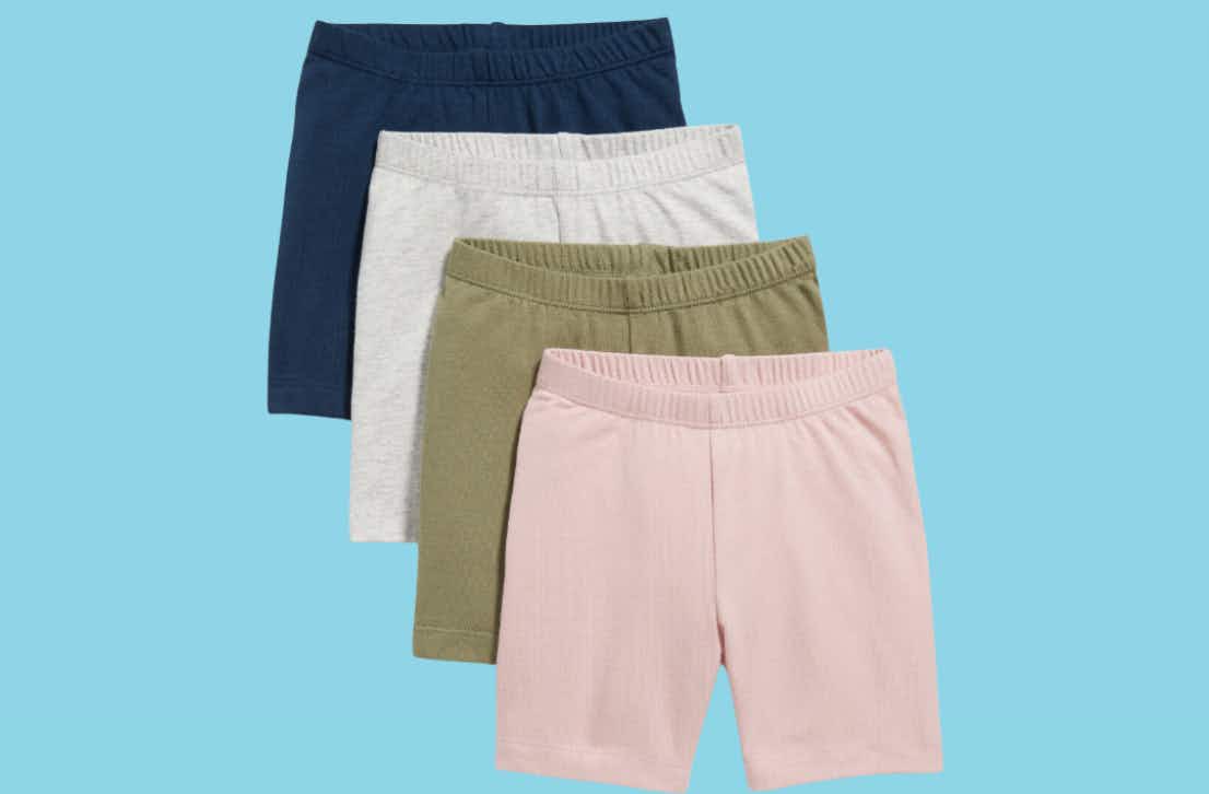 Grab a 4-Pack of Girls' Shorts for $6 at Old Navy — Just $1.50 per Pair 
