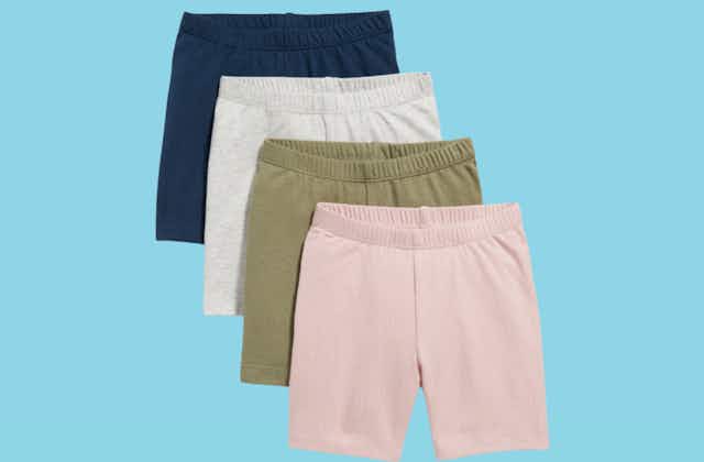 Grab a 4-Pack of Girls' Shorts for $6 at Old Navy — Just $1.50 per Pair  card image
