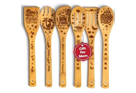 Mom Wooden Spoon Set