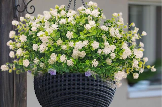 artificial flowers hanging