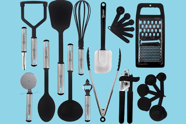 23-Piece Kitchen Utensil Set, Only $19 Shipped at eBay card image