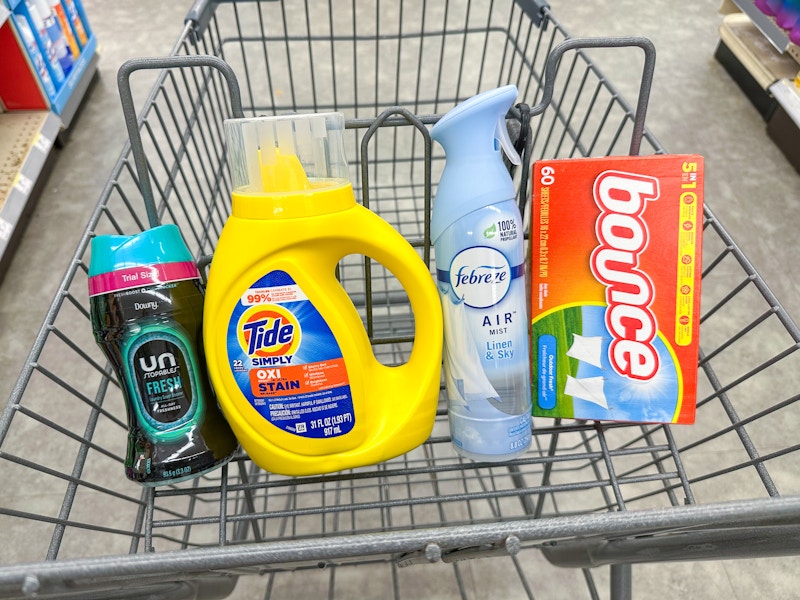 tide simply downy bounce febreze walgreens