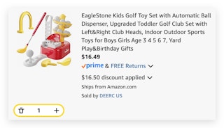 EagleStone Kids Golf Toy Set with Automatic Ball Dispenser