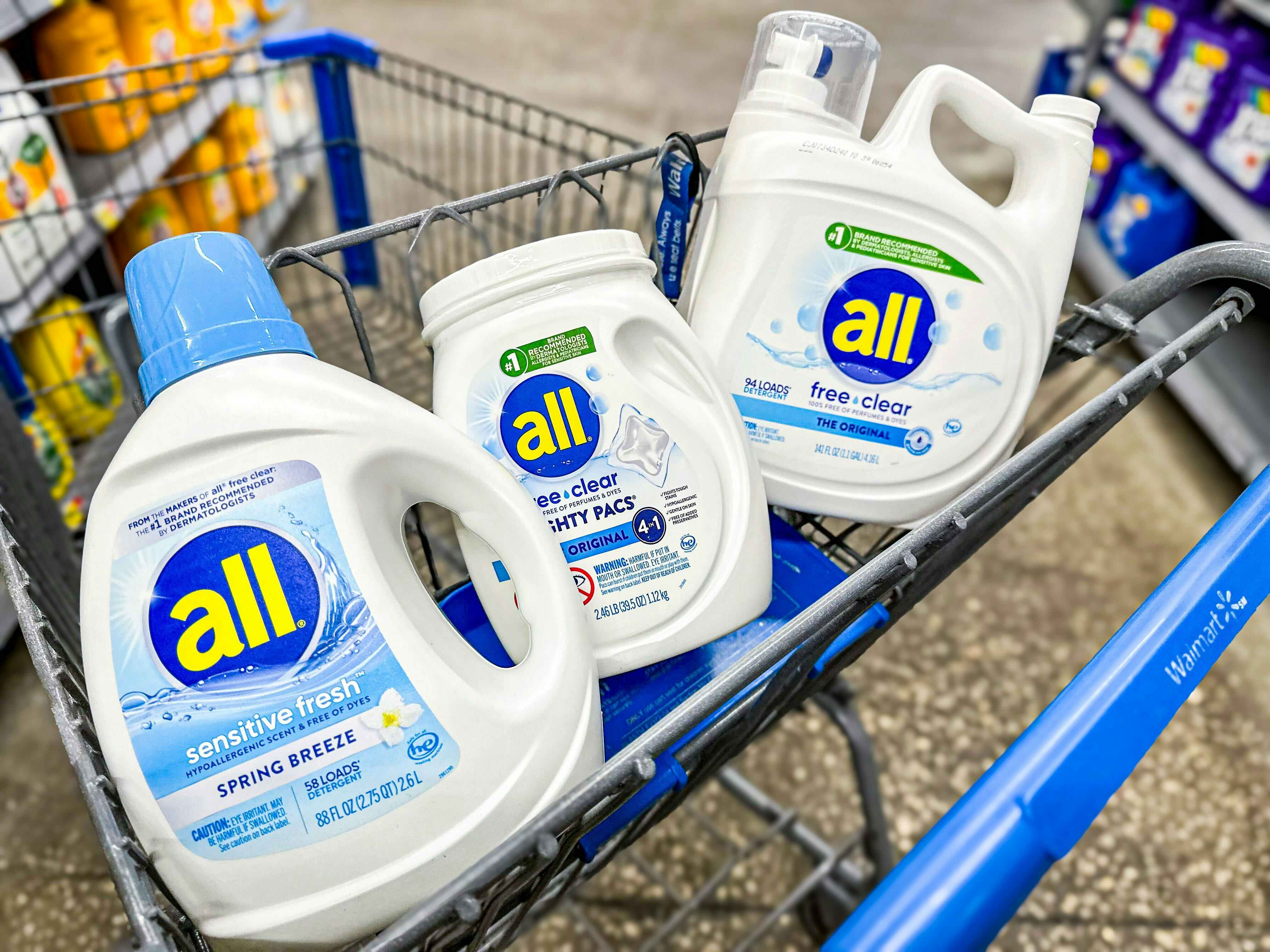 All Free Clear Detergent, as Low as $0.12 per Load at Walmart