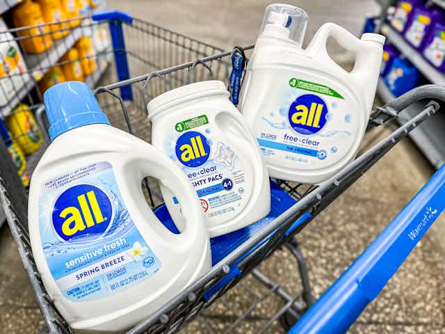 All Free Clear Detergent, as Low as $0.12 per Load at Walmart card image