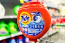 tide pods tub on a cart