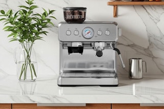 espresso machine on kitchen countertop