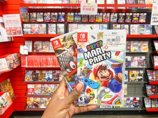 Two Mario Nintendo Switch games at GameStop
