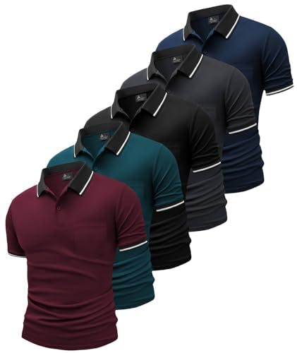 Men's Polo Shirts 5-Pack
