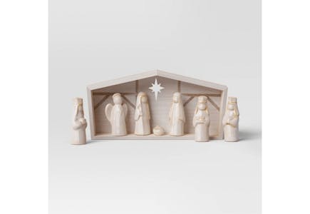 Wondershop Ceramic Nativity Set