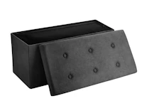 Sorbus Faux Suede Bench