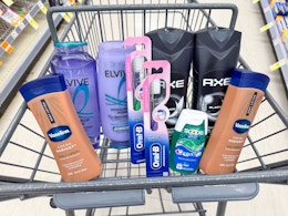 vaseline axe l'oreal crest oral-b items in walgreens cart