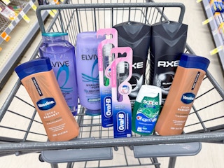 vaseline axe l'oreal crest oral-b items in walgreens cart