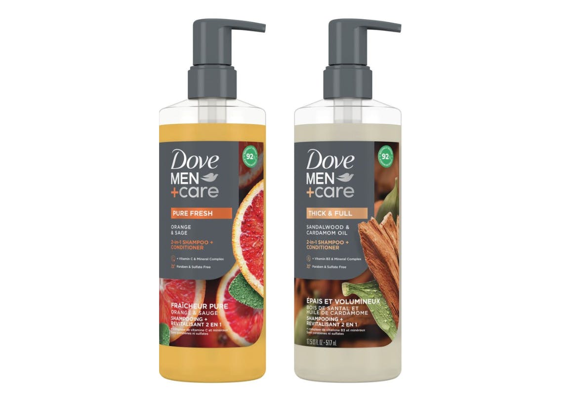 2 Dove Men+Care Hair Care