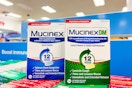 2 mucinex sitting on a target shelf