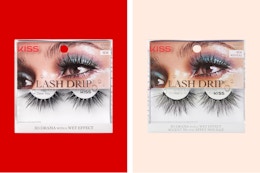 kiss lashes on a grid