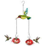 Hand Blown Hummingbird Feeder