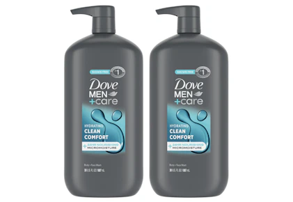 2 Dove Men+Care Body Washes
