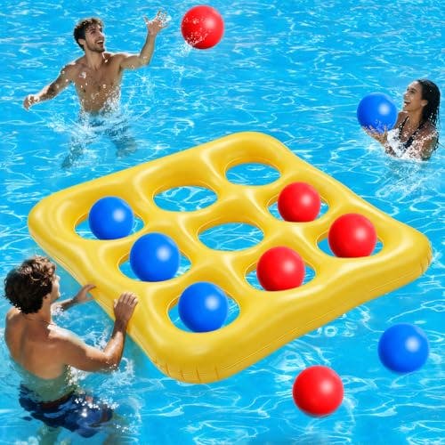 Inflatable Tic-Tac-Toe Pool Game