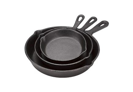 Cooks Cast-Iron Fry Pan Set