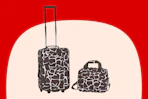 Stock image of the Rockland Luggage Set in the color black