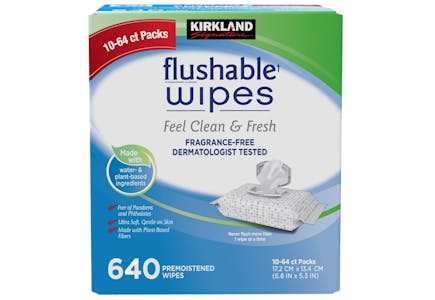 Kirkland Signature Flushable Wipes