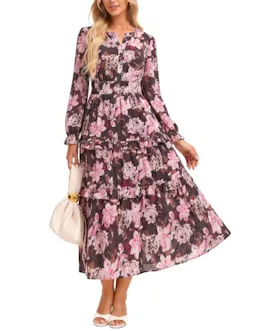 GRACE KARIN Women's Floral Maxi Dress