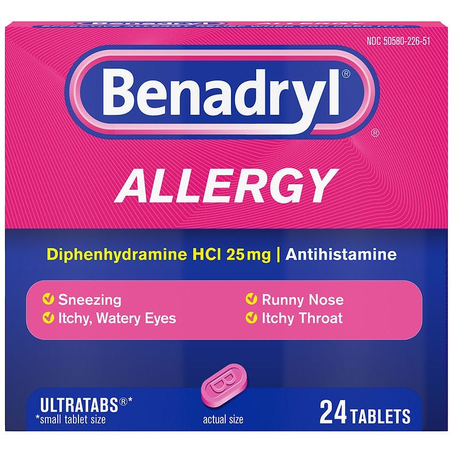 4 Benadryl Allergy UltraTabs Packs