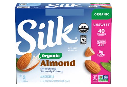 Silk Organic Almond Milk 3-Pack