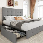Upholstered Queen Platform Bed