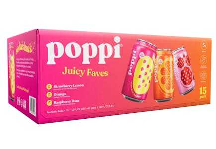 Poppi Prebiotic Soda 15-Pack