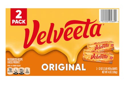 Velveeta Cheese Loaves 2-Pack