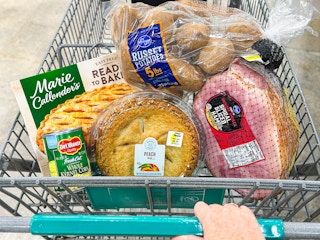 kroger ham, kroger pie, marie callender's, russet potatoes, del monte