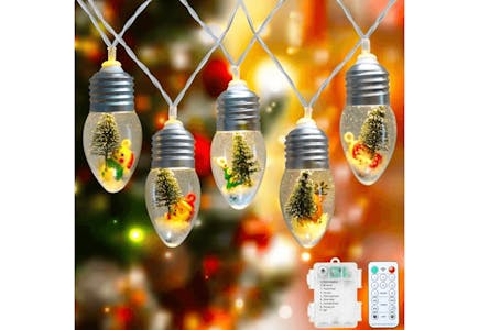 Snow Globe String Lights