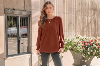 Women's Pleated Blouse