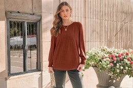 Women's Pleated Blouse